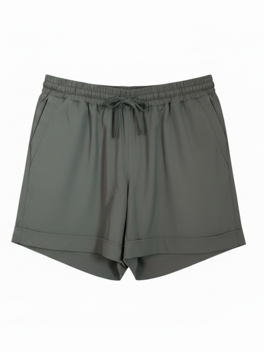 Mondetta Olive Army Green Athletic Shorts with Drawstring